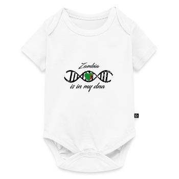 love my dns dna land country Zambia - Body à manches courtes Premium Bébé - blanc - Devant