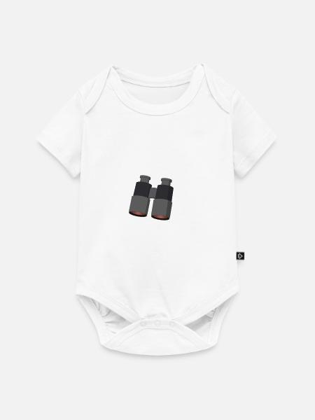 Fernglas - Baby Premium Kurzarmbody - Weiß