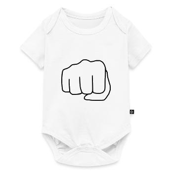 Emoji Fist Sketch noir - Body à manches courtes Premium Bébé - blanc - Devant