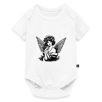 Ange vintage - Body à manches courtes Premium Bébé - blanc - Devant