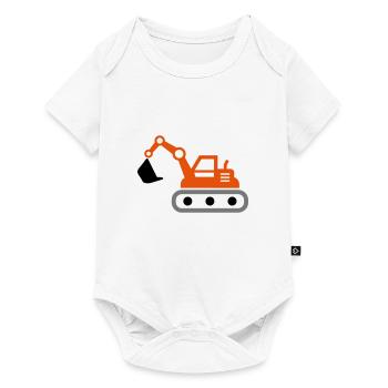 Excavator gift idea for children and adults - Baby Premium short-sleeve bodysuit - white - Front