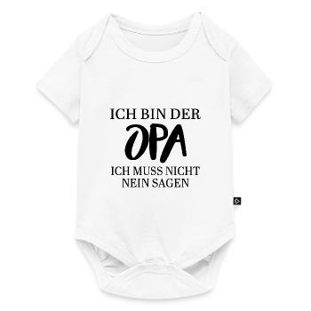 Pas besoin de dire non grand-père - Body à manches courtes Premium Bébé - blanc - Devant