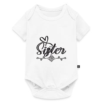 Tolle Schwester - Baby Premium Kurzarmbody - Weiß - Vorne