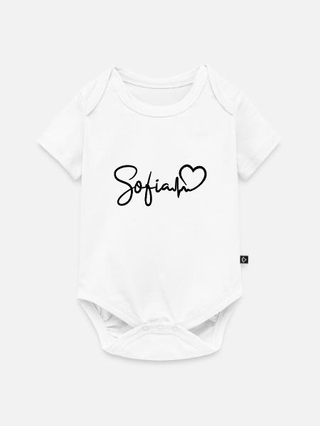 Sofia Herzschlag Bulgarien Sofia - Baby Premium Kurzarmbody - Weiß