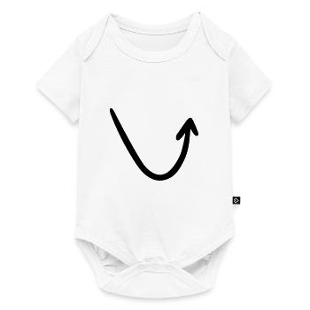 Arrow drawing sketch black - Baby Premium short-sleeve bodysuit - white - Front