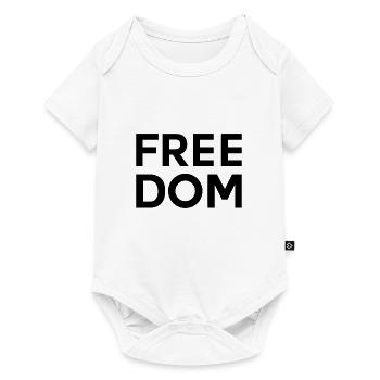 LIBERTÉ Déclaration libre Liberté - Body à manches courtes Premium Bébé - blanc - Devant
