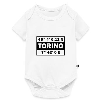 Coordonnées Turin Ville de Turin - Body à manches courtes Premium Bébé - blanc - Devant