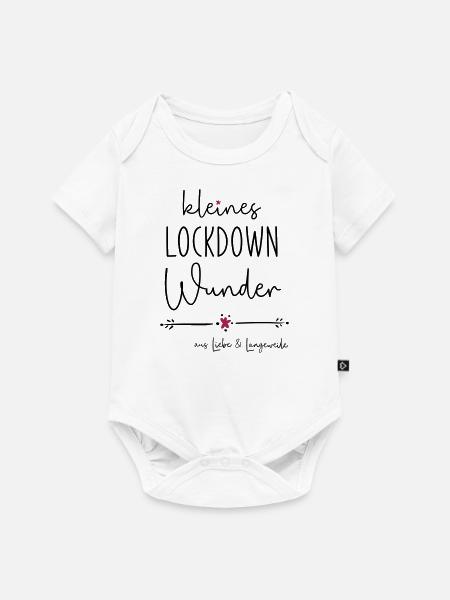 Kleines Lockdown Wunder 2022 / Baby 2022 - Baby Premium Kurzarmbody - Weiß