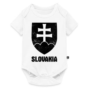Slovakia Coat of arms Europe Slovak - Baby Premium short-sleeve bodysuit - white - Front