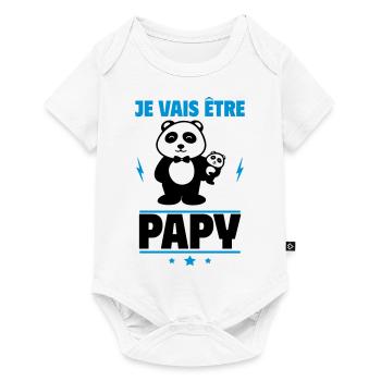 je vais être papy, annonce grosse,grand-père - Body à manches courtes Premium Bébé - blanc - Devant