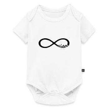 symbole infini Infinity soeur soeurs 8 - Body à manches courtes Premium Bébé - blanc - Devant