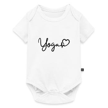 Rythme cardiaque de yoga - Body à manches courtes Premium Bébé - blanc - Devant