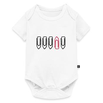 Paperclip - Soyez différent - cadeau pour les collègues - Body à manches courtes Premium Bébé - blanc - Devant