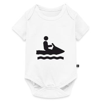 jet ski jetski - Body à manches courtes Premium Bébé - blanc - Devant
