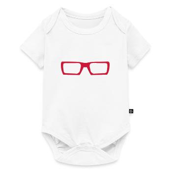 futuristic sun glasses 9102 - Baby Premium short-sleeve bodysuit - white - Front