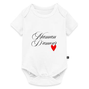 Maman d'amour - Body à manches courtes Premium Bébé - blanc - Devant