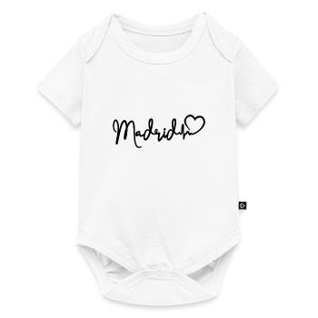 Madrid Heartbeat Espagne Capitale - Body à manches courtes Premium Bébé - blanc - Devant