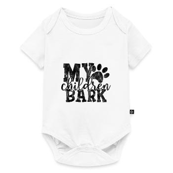 my children bark - Dog Dog Saying - Baby Premium short-sleeve bodysuit - white - Front