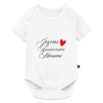 Happy birthday mom - Baby Premium short-sleeve bodysuit - white - Front