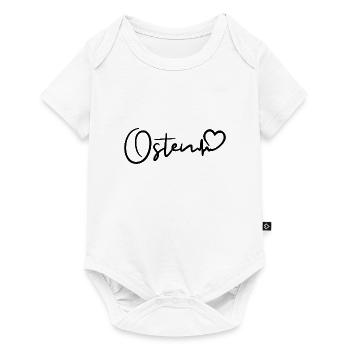 Osten Herzschlag - Baby Premium Kurzarmbody - Weiß - Vorne
