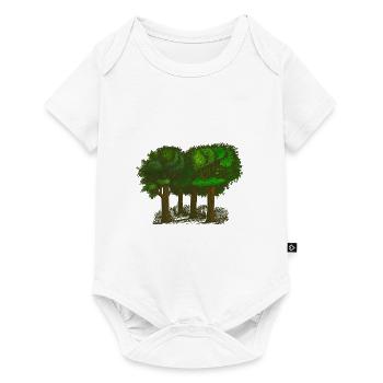 forêt - Body à manches courtes Premium Bébé - blanc - Devant