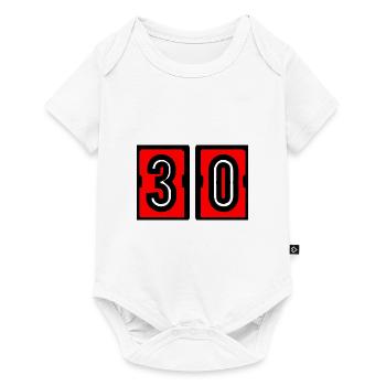 30 ANS. 30e ANNIVERSAIRE. ANNIVERSAIRE 30 ANS. 30 - Body à manches courtes Premium Bébé - blanc - Devant