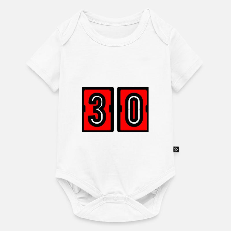 30 ANS. 30e ANNIVERSAIRE. ANNIVERSAIRE 30 ANS. 30 - Body à manches courtes Premium Bébé - blanc