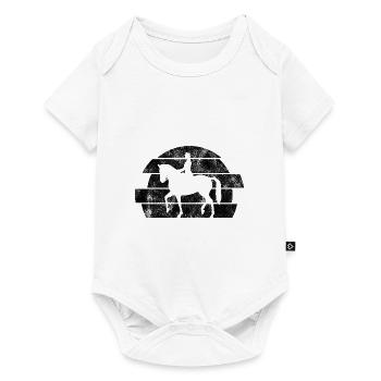 Dressage Dressage Rider Riding Horse - Baby Premium short-sleeve bodysuit - white - Front