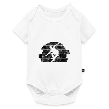 Skateboarder Skateboard Skater Skate Skateing - Body à manches courtes Premium Bébé - blanc - Devant