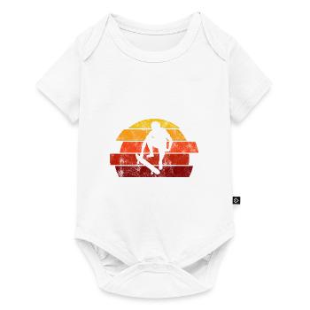 Skateboarder Skateboard Skater Skate Skateing - Baby Premium short-sleeve bodysuit - white - Front