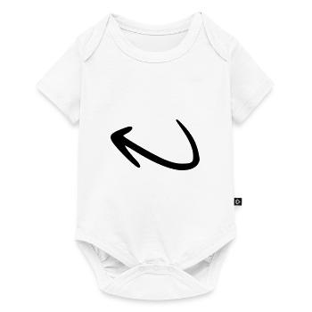 Arrow drawing sketch black - Baby Premium short-sleeve bodysuit - white - Front