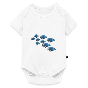 grouper perch fish - Baby Premium short-sleeve bodysuit - white - Front
