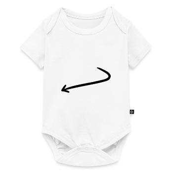 Arrow drawing sketch black - Baby Premium short-sleeve bodysuit - white - Front