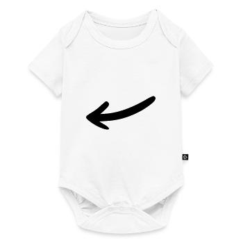 Arrow drawing sketch black - Baby Premium short-sleeve bodysuit - white - Front