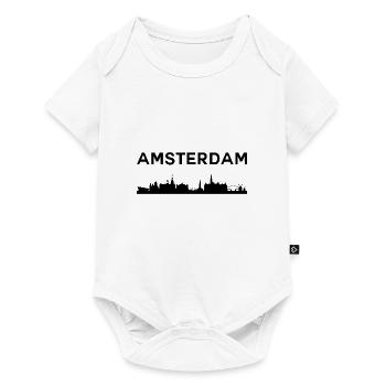 Amsterdam Skyline - Baby Premium short-sleeve bodysuit - white - Front