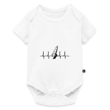 Windsurfing Windsurfing ECG Windsurfer - Baby Premium short-sleeve bodysuit - white - Front