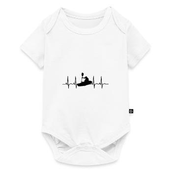 Rowing Paddle ECG Kayak Kayak Canoe Paddling Boat - Baby Premium short-sleeve bodysuit - white - Front