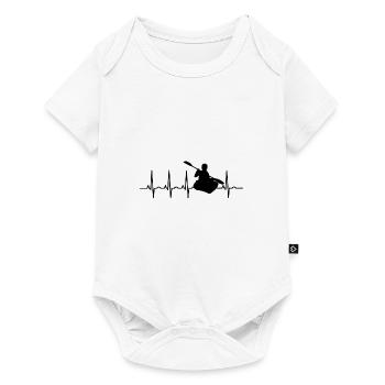 Paddling Boat ECG Paddle Kayak Kayak Canoe Rowing - Baby Premium short-sleeve bodysuit - white - Front