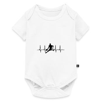 Basket-ball EKG basketteur basketteur - Body à manches courtes Premium Bébé - blanc - Devant