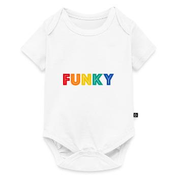 FUNKY Retro Funk Music - Baby Premium short-sleeve bodysuit - white - Front