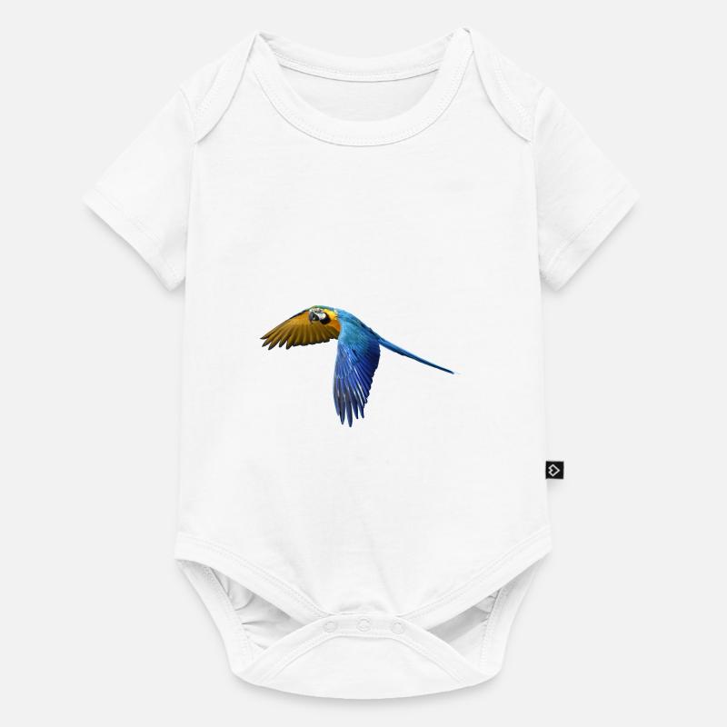 perroquet perroquet oiseau vogel2 - Body à manches courtes Premium Bébé - blanc