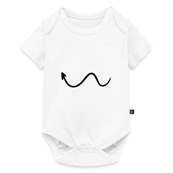 Arrow drawing sketch black - Baby Premium short-sleeve bodysuit - white - Front