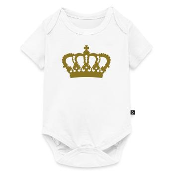 Crown King Queen Prince Princess Royal - Baby Premium short-sleeve bodysuit - white - Front