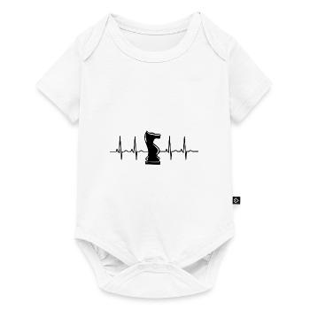 Schachspieler Schach Schachfigur EKG Schachmatt - Baby Premium Kurzarmbody - Weiß - Vorne