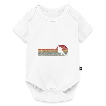 Ice hockey in retro or vintage style for children - Baby Premium short-sleeve bodysuit - white - Front