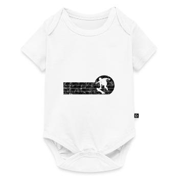 Skateboarder Skateboard Skater Skate Skateing - Body à manches courtes Premium Bébé - blanc - Devant