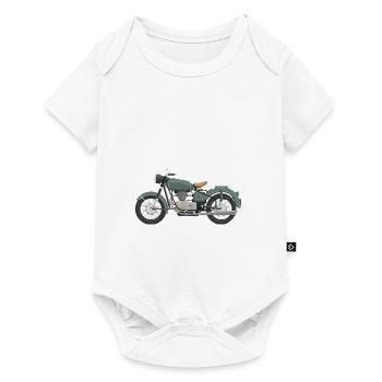 motorcycle - Baby Premium short-sleeve bodysuit - white - Front