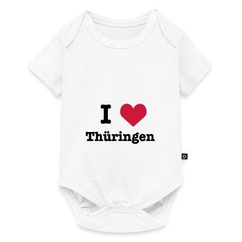 I love (heart) Thüringen - Baby Premium Kurzarmbody - Weiß - Vorne