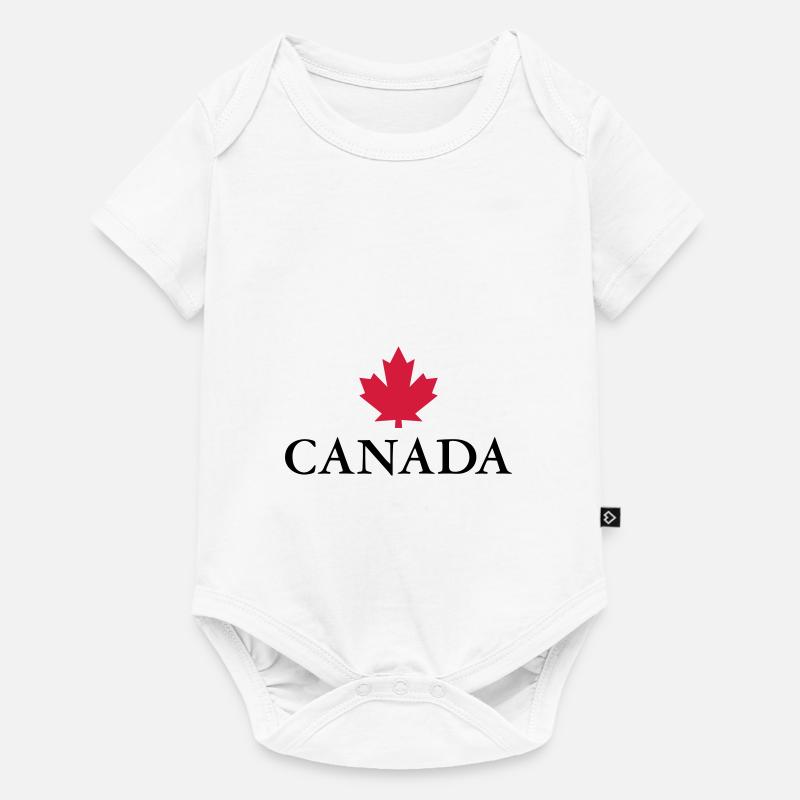 Canada Ottawa Ahornblatt Maple Leaf Kanada Amerika - Baby Premium Kurzarmbody - Weiß