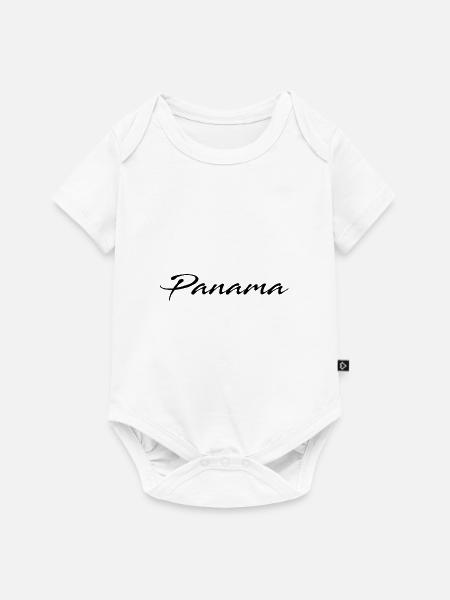 Panama - Baby Premium Kurzarmbody - Weiß